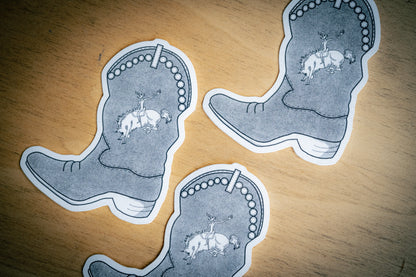 Cowboy Boot Sticker