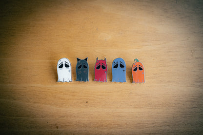 Debut Ghostie Hard Enamel Pins